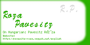 roza pavesitz business card